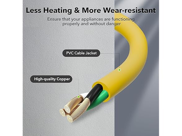 HBN 50 ft Heavy Duty Outdoor Extension Cord 12/3