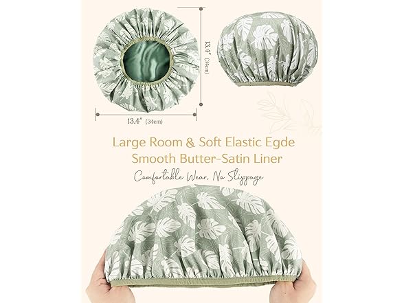 Yanibest Shower Cap for Women