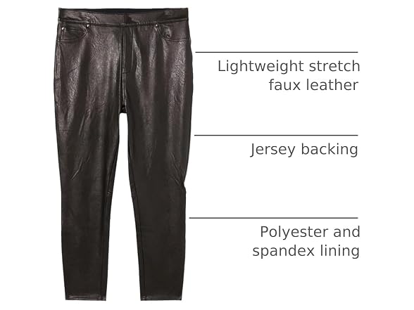 Spanx Women (S) Leather Like Ankle Skinny Pants