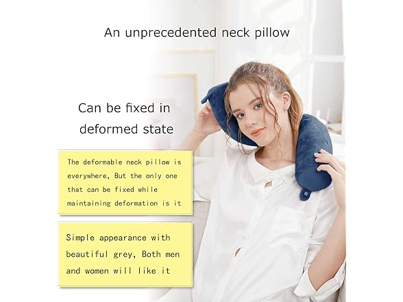 Lucear Twist Memory Foam Travel Pillow
