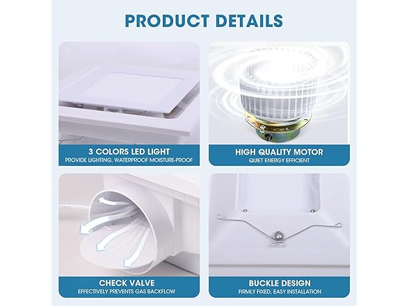 Bathroom Exhaust Fan with Light