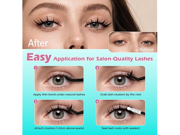 AMZGIRL Manga Lash Clusters Kit