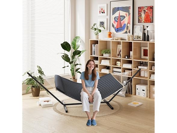 Double Hammock with Stand for 2