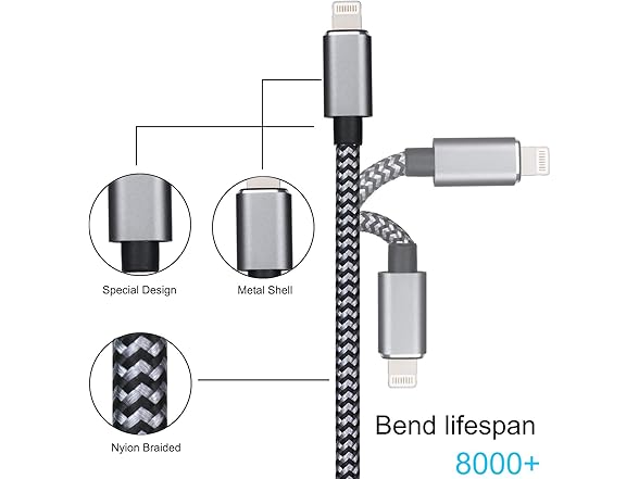 Lightning to Dual 6.35mm audio cable
