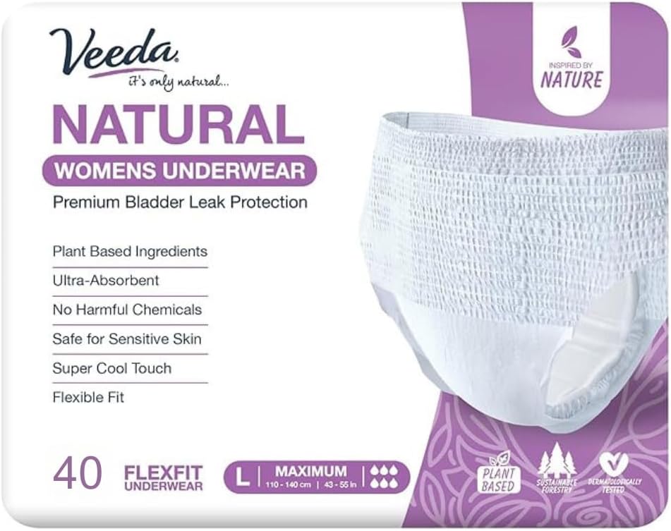 Veeda Incontinence Underwear L 40ct - Gallery 2