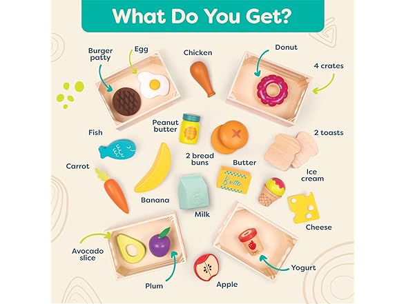 B. toys – Little Foodie Groups – 24-Pc