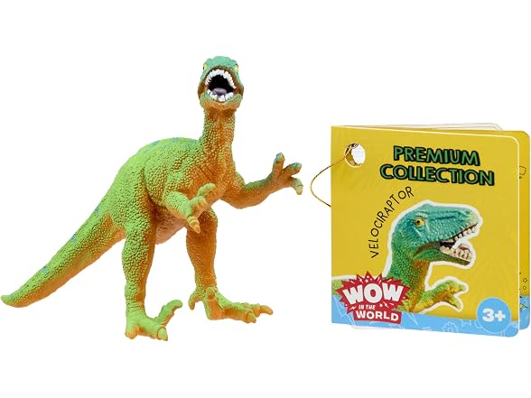 WONDERY Kids Wow in The World Premium Dinos Velociraptor