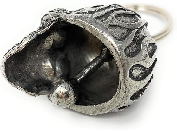 Bravo Bells Flame Skull Bell - Motorcycle Road