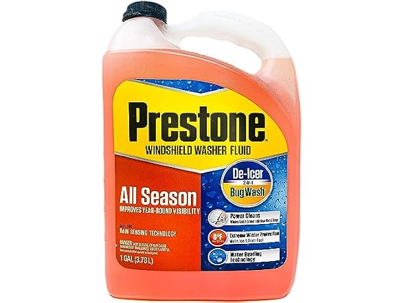 Prestone 3-in-1 Year Round Windshield Washer Fluid