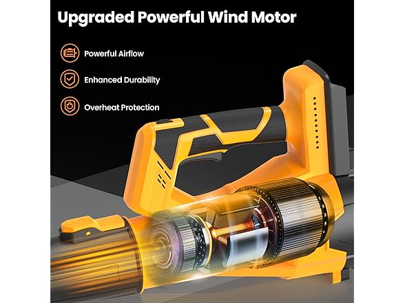 Cordless Leaf Blower 2x4.0Ah Battery