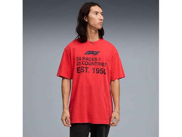 PUMA Men's Formula 1 Race Graphic T-Shirt, Po