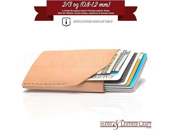Hand and Leather Craft - Veg Tan Leather