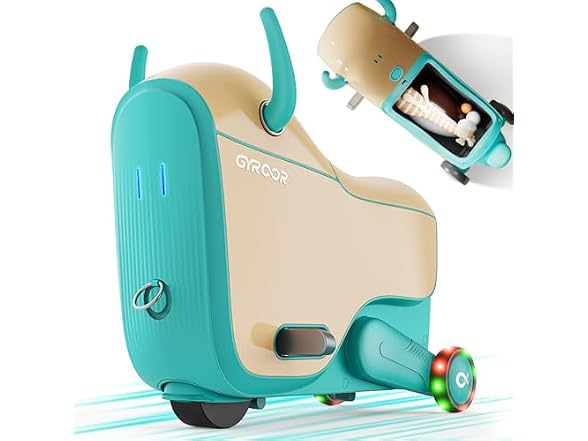 Gyroor GNU Kids Ride On Airplane Suitcase