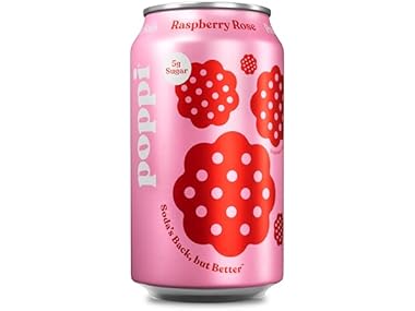 $1.69, Was $2.42, 30% Off! 1CT Poppi Prebiotic Soda, Raspberry Rose, 12 oz dealfomo