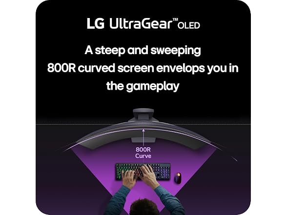LG 45GS95QE Ultragear OLED Curved Gaming Monitor