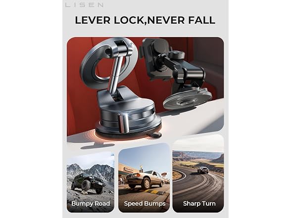 LISEN vacuum car mount holder