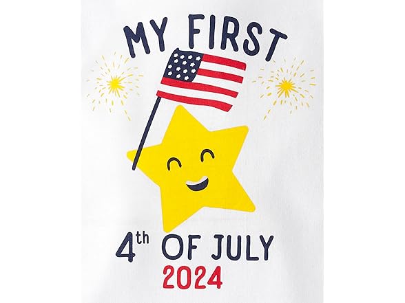 Childrens Place Baby 4th July Bodysuits (0-3M)