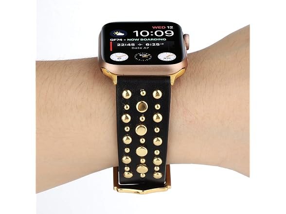 Sufderny Bling Stud Leather Bands