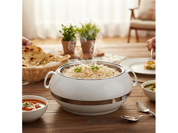 T TABAKH Golden Crest Insulated Casserole Dish 