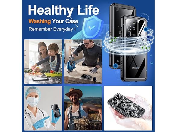 Hualele Waterproof Galaxy S20 Ultra Case