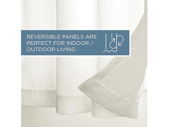 Cabana Vanilla In/Outdoor Curtain 2Pk 54"x96"