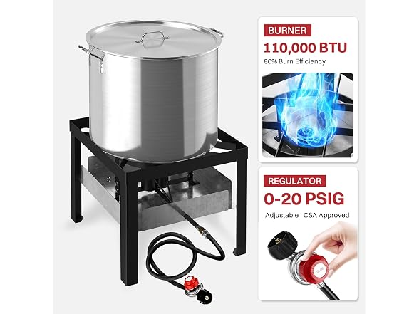 Pipopa 50QT Crawfish Boiler