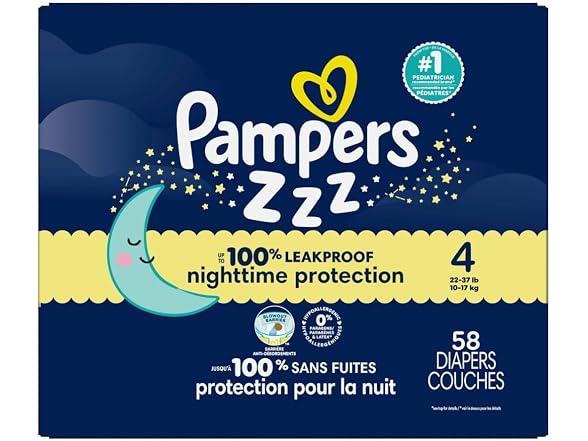 Pampers | ZZZ Overnight Diapers 58 Count
