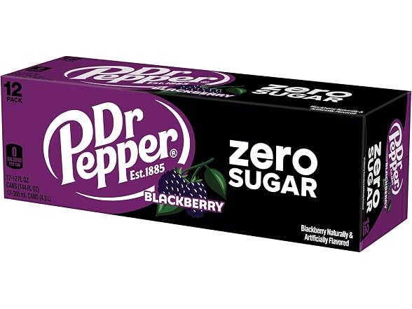 Dr. Pepper Blackberry Zero Sugar 12oz 12pk