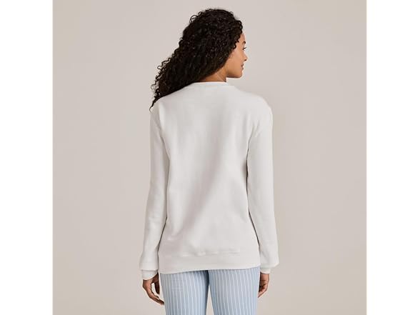 Soffe Mens Crew Neck Sweatshirt White (M)