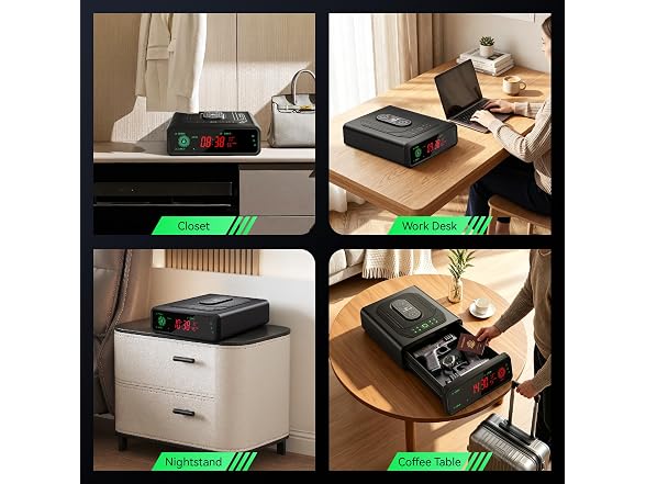 TRRKO Biometric Handgun Safe Dual WC
