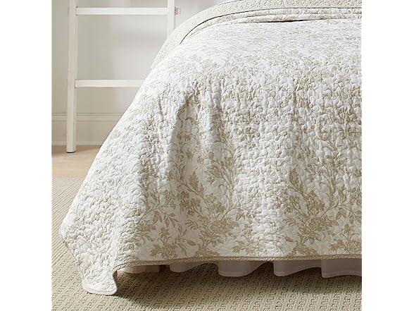 Laura Ashley - King Quilt Set, Soft Cotton