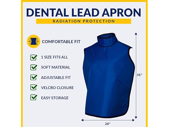 Quick Ship Lead Dental Radiation Apron