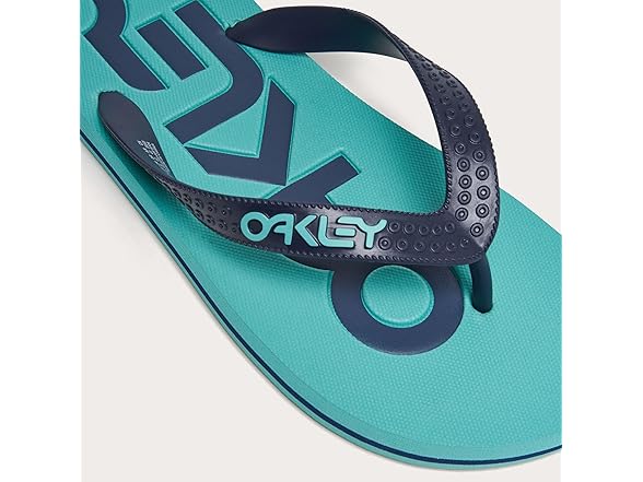 Oakley Men's College Flip Flop, Teal , 8