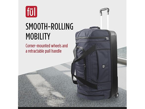 FUL Workhorse 30 Inch Rolling Duffel Bag
