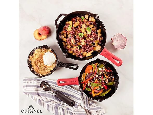 Cuisinel Cast Iron Set 8/10/12in