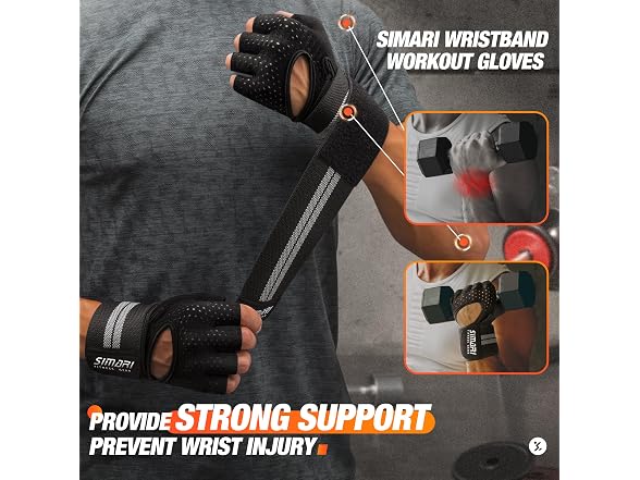SIMARI Breathable Workout Gloves