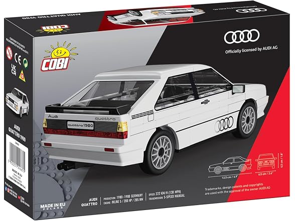 COBI Audi Quattro 1980, White, 79 Pieces