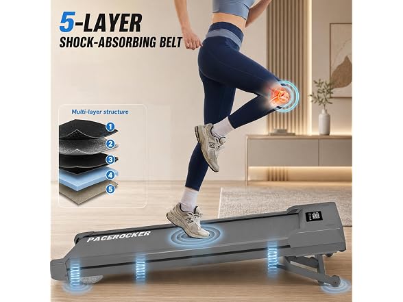 PACEROCKER Auto Incline Treadmill