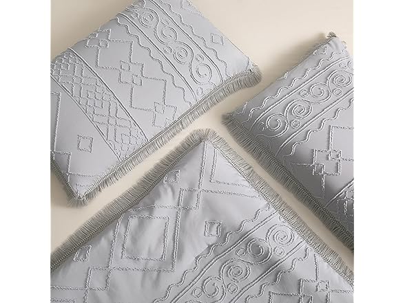 Arianaut Boho Queen Comforter Set Grey