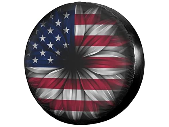 USA Flag Abstract Flower Spare Cover