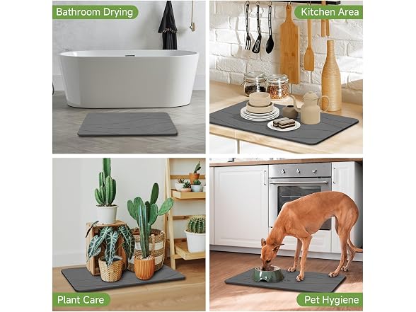Liyarya Liyarya Stone Bath Mat, Stone Bath Mats