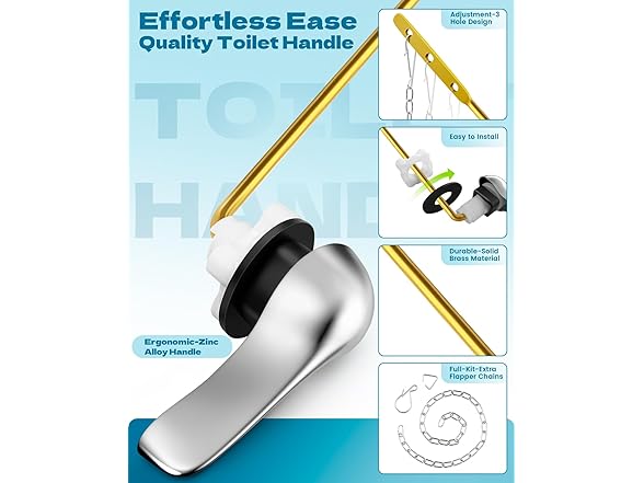 HELEMAN Universal Toilet Handle Replacement Kit