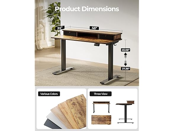 FEZIBO Height Adjustable Standing Desk