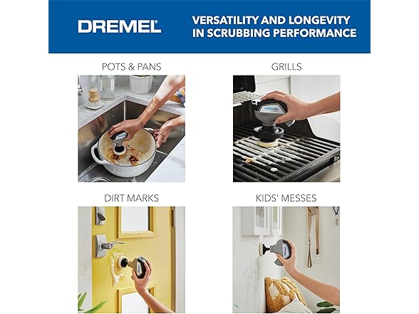 Dremel PC10-07 Versa Power Scrubber Kit Black/Gray