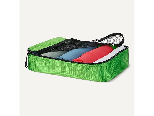 Amazon Essentials 4-Piece Packing Cubes Green