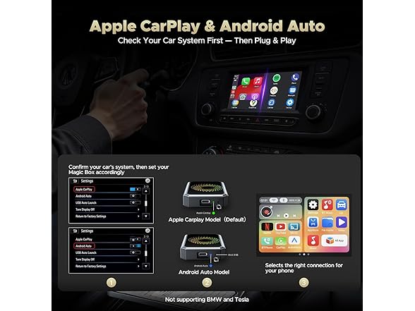 TOGUARDGO 3-in-1 Wireless Carplay Adapter