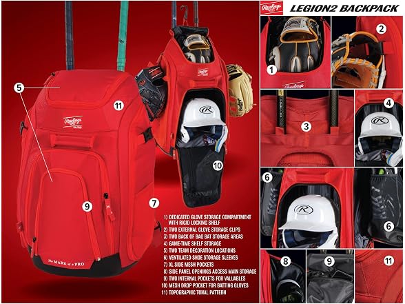 Rawlings LEGION 2.0 Player's Backpack