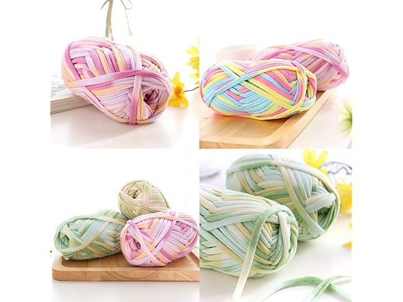 1 PCS Colorful T-Shirt Yarn Knitting Yarn