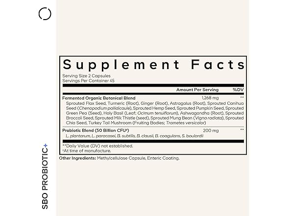 Codeage SBO Probiotics, 50 Billion CFUs