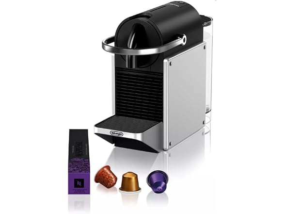 De'Longhi Nespresso Pixie Automatic Coffee Machine (Silver)